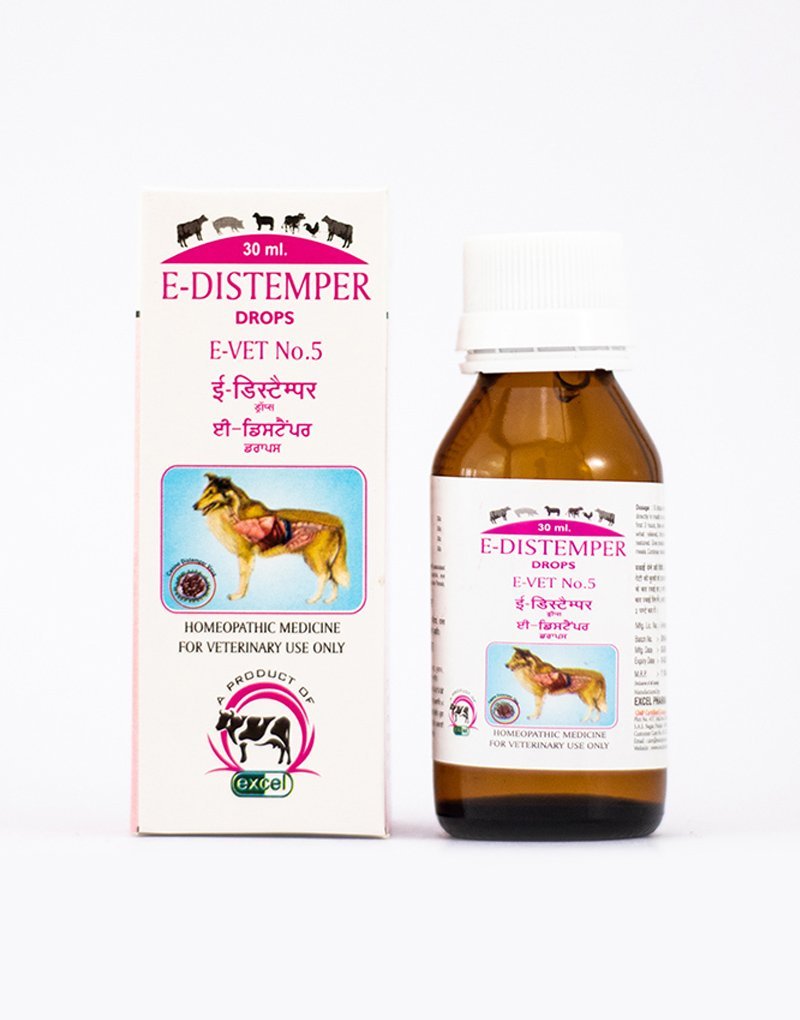 Distemper Homeopathic Medicine for Fever & Vomiting of Dogs, Cats
