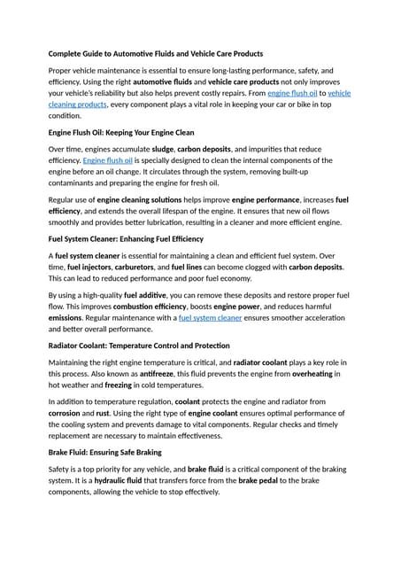 Complete Guide to Automotive Fluids and Vehicle Care Products.docx