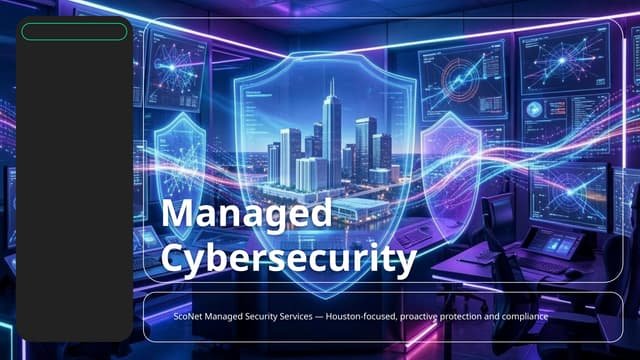 Managed Cybersecurity Services in Houston - ScoNet | PPTX