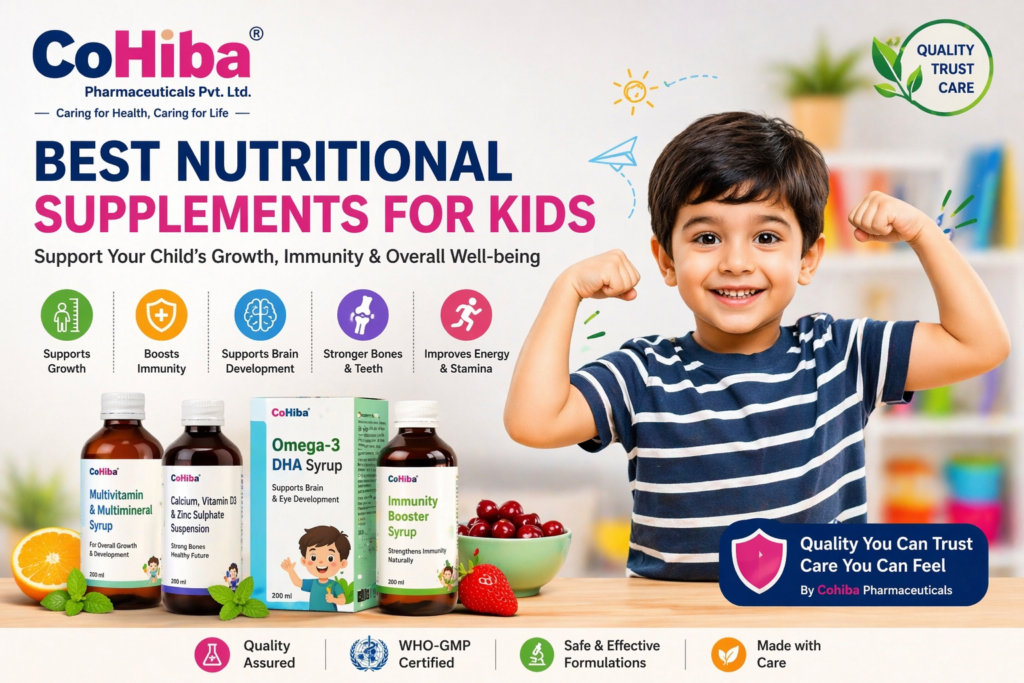 Best Nutritional Supplements for Kids - Cohiba Pharma