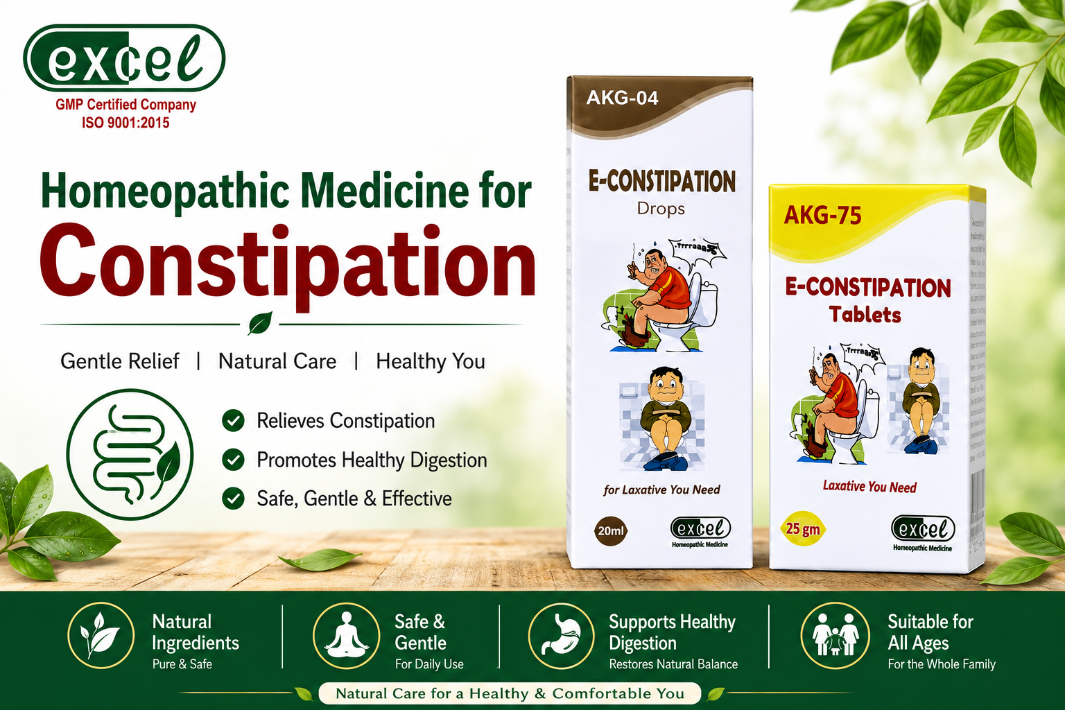 Find Natural Comfort and Relief with Homeopathic Medicine for Constipation – Excel Pharma