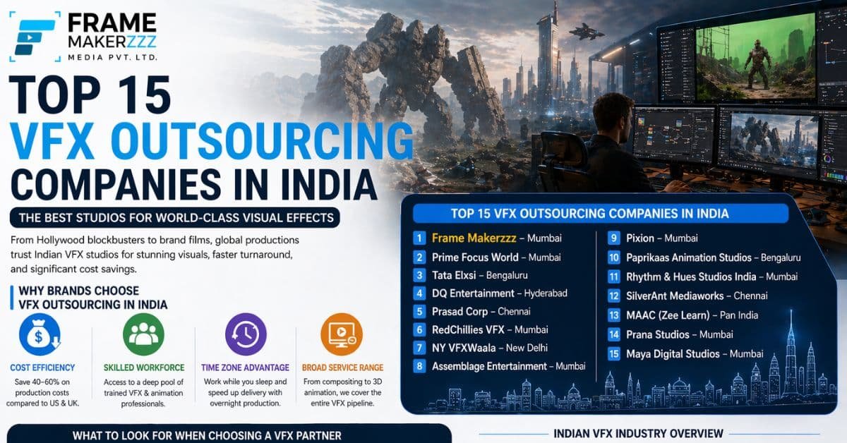Top 15 VFX Outsourcing Companies in India