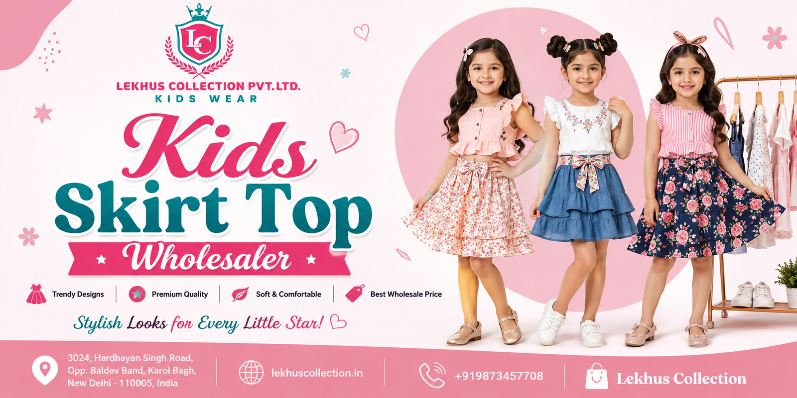 Best Kids Skirt Top Wholesaler in Delhi for Affordable Kidswear