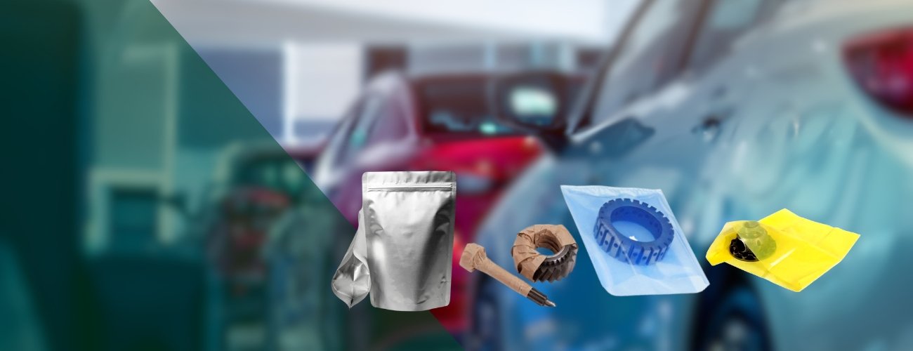 VCI Packaging for Automotive Parts | Anti Rust VCI Bags Manufacturer India