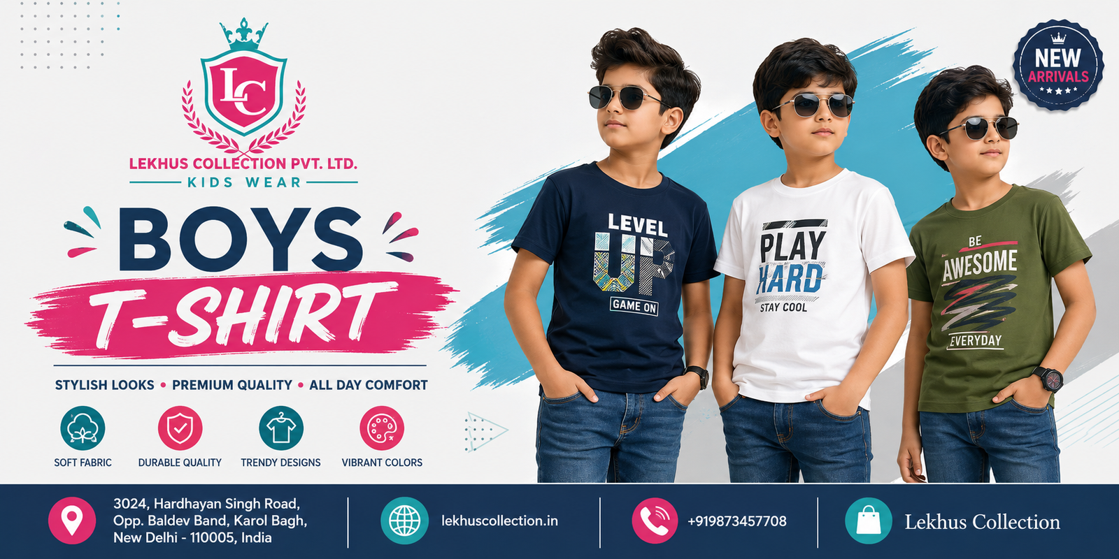 Best Boys T-Shirt Supplier Delhi for Quality Wholesale Kids
