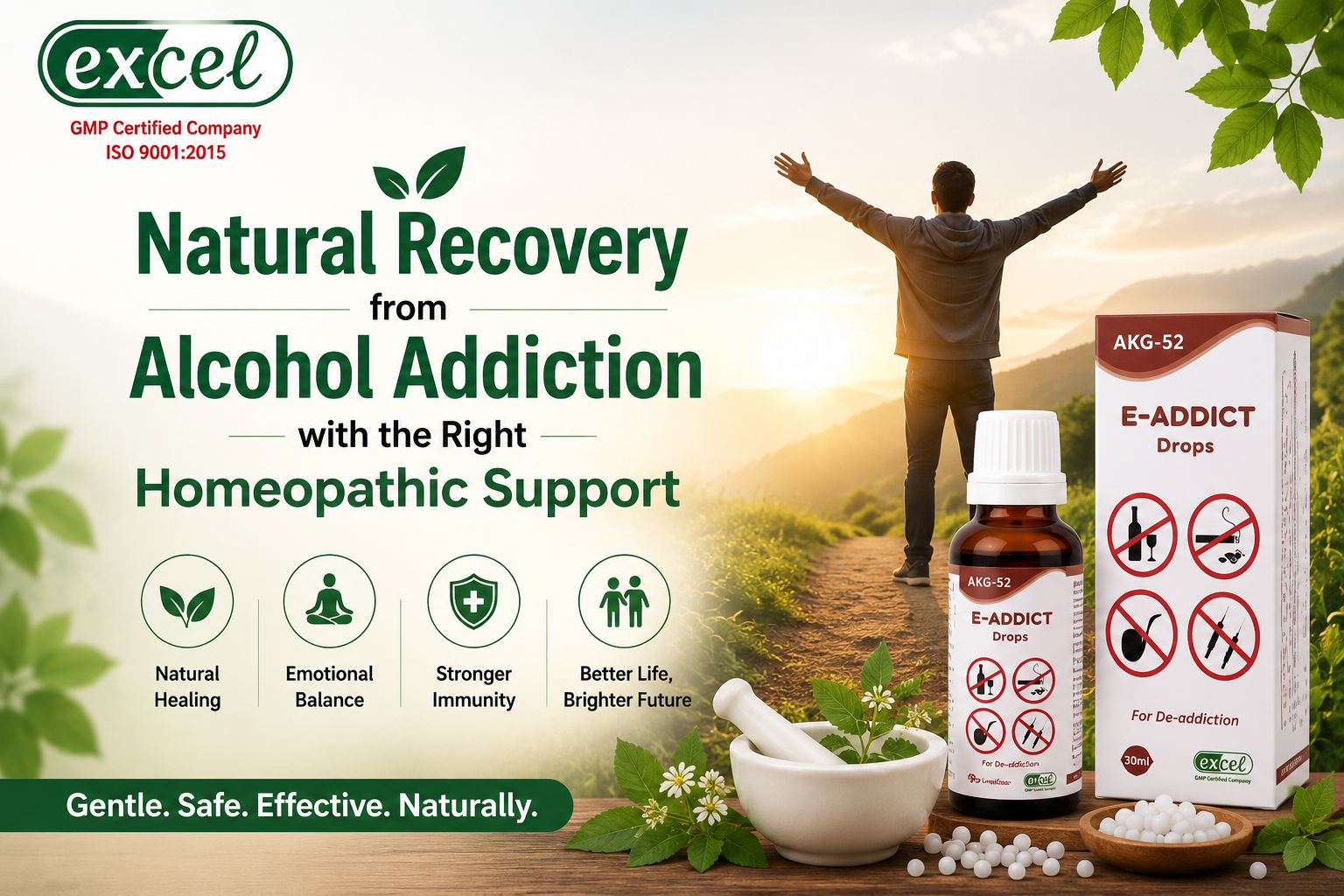 Natural Recovery from Alcohol Addiction with the Right Homeopathic Support – Excel Pharma