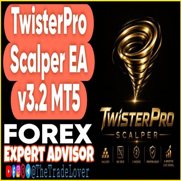 TwisterPro Scalper EA v3.2 MT5 + Presets (Works on Build 6061) | Forex Robot | MT5 Expert Advisor - The Trade Lovers