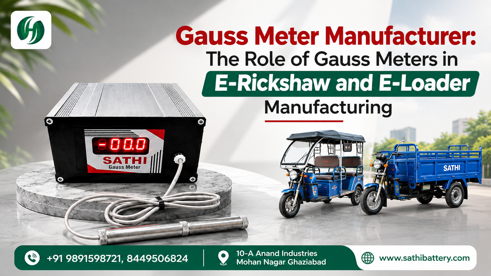 Gauss Meter Manufacturer: Role in E-Rickshaw Manufacturing
