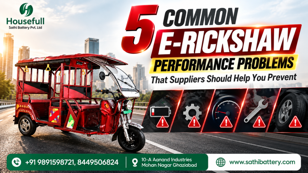 5 Common E-Rickshaw Problems Suppliers Should Prevent