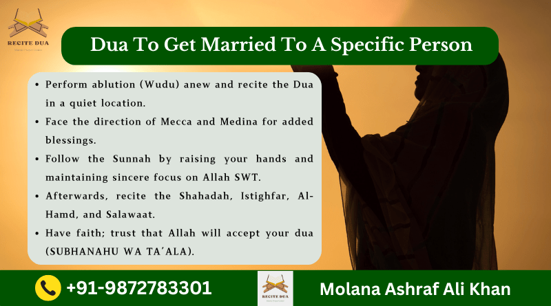 Dua To Get Married To A Specific Person | Islamic Method With Arabic Text